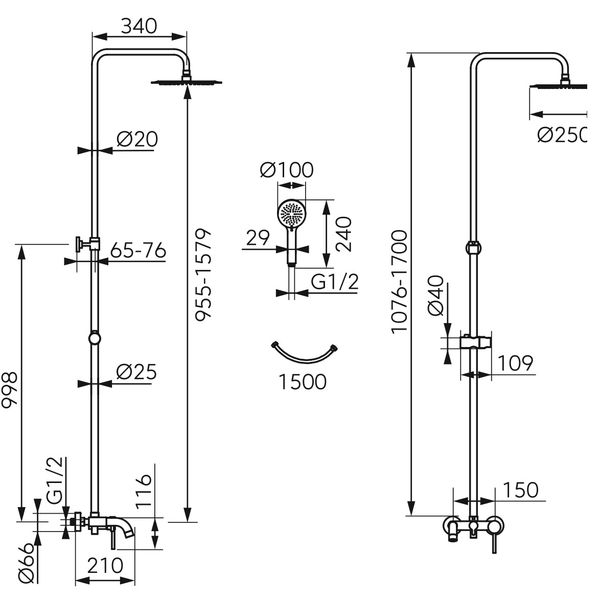 NP79 BFI13U <ul>
<li>ρυθμιζόμενη μεταλλική ράβδος 107,6 - 170cm</li>
<li>κεφαλή ντους Ø25cm</li>
<li>σύστημα εύκολης αφαίρεσης αλάτων</li>
<li>μηχανισμός κεραμικών δίσκων</li>
<li>υποδοχή: G1/2</li>
<li>σύνδεση τηλεφώνου: G1/2</li>
<li>τηλέφωνο τριών λειτουργιών</li>
<li>σπιράλ PVC 150cm</li>
</ul>
<p><img src="https://b2b.karag.gr/media/wysiwyg/product_ferro/NP79-BFI13U-sxedio.jpg" alt="" width="386" height="385" /></p>