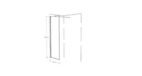 ΚΑΜΠΙΝΑ ΣΤΑΘΕΡΗ ΜΑΥΡΗ 100x195cm FA1021 ΚΡΥΣΤΑΛΛΟ ΔΙΑΦΑΝΟ PICCADILLY 2 ΚΑΜΠΙΝΑ ΣΤΑΘΕΡΗ AW100 100x200cm ΚΡΥΣΤΑΛΛΟ ΔΙΑΦΑΝΟ ΜΑΥΡΗ ΜΑΤ PICCADILLY