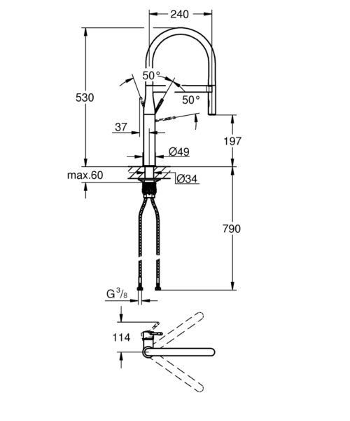 ΜΠΑΤΑΡΙΑ ΝΕΡΟΧΥΤΗ ESSENCE II 30294000 ΨΗΛΗ ΜΑΥΡΟ-ΧΡΩΜΕ GROHE 8 ΜΠΑΤΑΡΙΑ ΝΕΡΟΧΥΤΗ ESSENCE II 30294000 ΨΗΛΗ ΜΑΥΡΟ ΧΡΩΜΕ GROHE 2 ΜΠΑΤΑΡΙΑ ΝΕΡΟΧΥΤΗ ESSENCE II 30294000 ΨΗΛΗ ΜΑΥΡΟ-ΧΡΩΜΕ GROHE