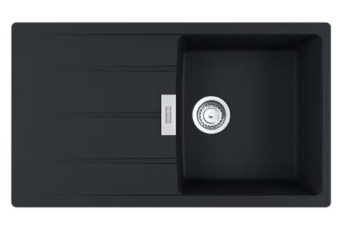 ΝΕΡΟΧΥΤΗΣ ΕΝΘΕΤΟΣ ΓΡΑΝΙΤΗ 86x50cm CENTRO CNG  611 ΜΑΥΡΟ ΜΑΤ FRANKE