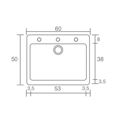 ΝΕΡΟΧΥΤΗΣ ΣΥΝΘΕΤΙΚΟΣ 60x50cm 331 CLASSIC METALLIC SILVER SANITEC 2 ΝΕΡΟΧΥΤΗΣ ΣΥΝΘΕΤΙΚΟΣ 60x50cm 331 CLASSIC METALLIC SILVER SANITEC