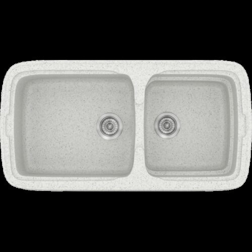 ΝΕΡΟΧΥΤΗΣ ΣΥΝΘΕΤΙΚΟΣ 96x51cm CLASSIC 305 GRANITE WHITE SANITEC