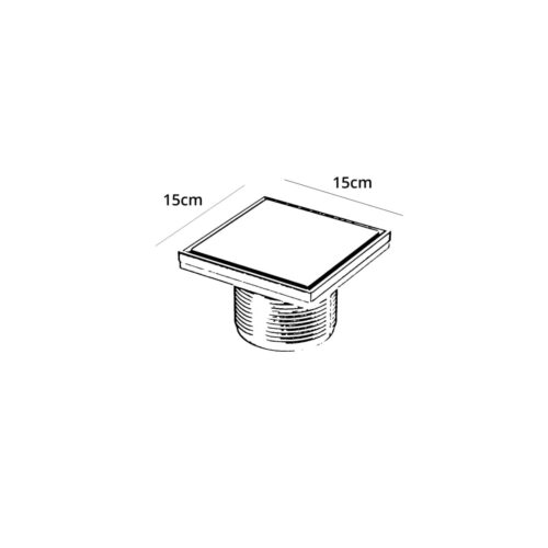 ΣΧΑΡΑΚΙ ΜΠΑΝΙΟΥ ΤΕΤΡΑΓΩΝΟ PREMIUM 15x15cm ΑΝΟΞΕΙΔΩΤΟ ΧΡΩΜΕ 2 ΣΧΑΡΑΚΙ ΜΠΑΝΙΟΥ ΤΕΤΡΑΓΩΝΟ PREMIUM 15x15cm ΑΝΟΞΕΙΔΩΤΟ ΧΡΩΜΕ