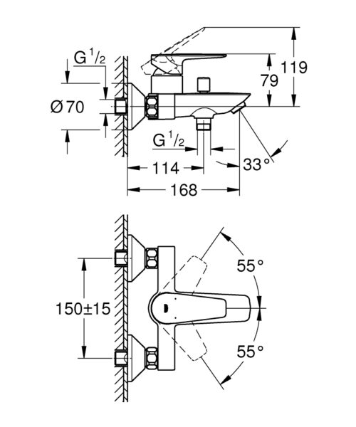ΜΠΑΤΑΡΙΑ ΛΟΥΤΡΟΥ BAUEDGE NEW 23604 ΣΕΤ GROHE 11 ΜΠΑΤΑΡΙΑ ΛΟΥΤΡΟΥ BAUEDGE NEW 23604 ΣΕΤ GROHE 4 ΜΠΑΤΑΡΙΑ ΛΟΥΤΡΟΥ BAUEDGE NEW 23604 ΣΕΤ GROHE