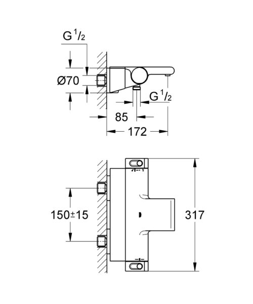 ΜΠΑΤΑΡΙΑ ΛΟΥΤΡΟΥ GROHTHERM 2000 ΘΕΡΜΟΣΤΑΤΙΚΗ 34464001 ΧΡΩΜΕ GROHE 2 ΜΠΑΤΑΡΙΑ ΛΟΥΤΡΟΥ GROHTHERM 2000 ΘΕΡΜΟΣΤΑΤΙΚΗ 34464001 ΧΡΩΜΕ GROHE