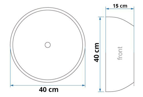 Alternative view of ΝΙΠΤΗΡΑΣ ANDESITE Φ40 ΜΑΥΡΟΣ ΕΛΕΥΘΕΡΗΣ ΤΟΠΟΘΕΤΗΣΗΣ PICCADILLY