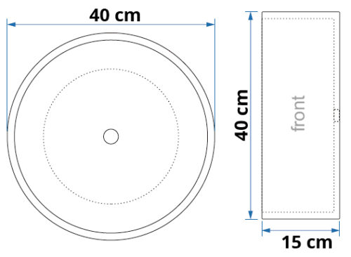 Alternative view of ΝΙΠΤΗΡΑΣ CYLINDER STRIPES ΜΑΥΡΟΣ Φ40 ΕΛΕΥΘΕΡΗΣ ΤΟΠΟΘΕΤΗΣΗΣ PICCADILLY