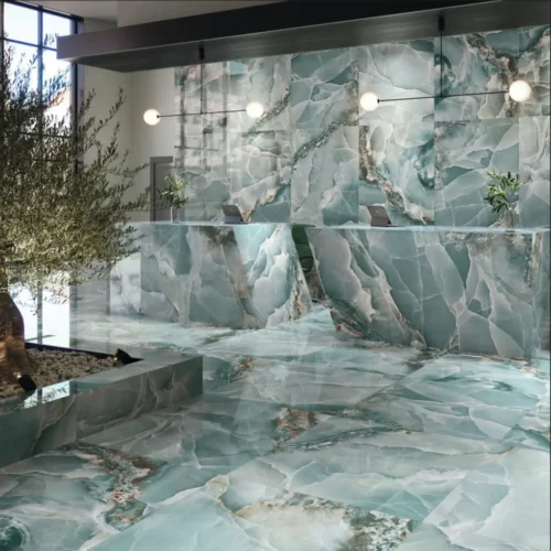 ΠΛΑΚΑΚΙ MARBLE ONYX 60x120cm TURQUOISE 2