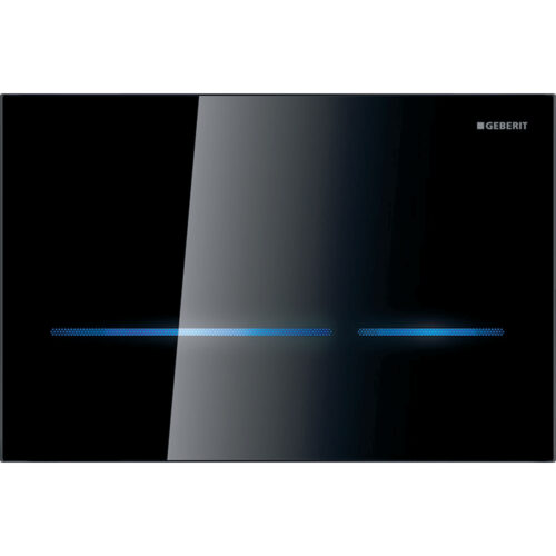 ΠΛΑΚΕΤΑ GEBERIT ΦΩΤΟΚΥΤΤΑΡΟΥ SIGMA 80 116.090.SG.6 ΜΑΥΡΟ ΓΥΑΛΙ