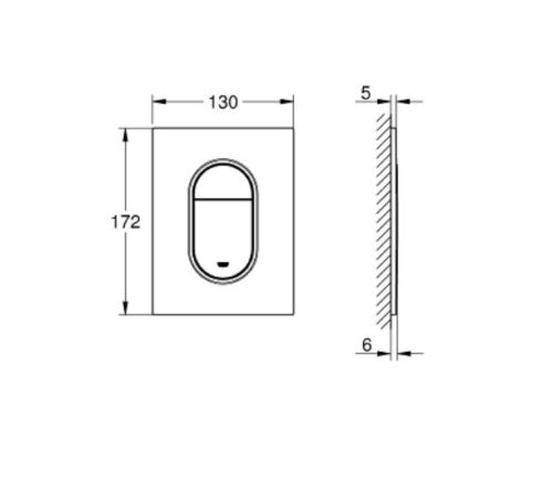 ΠΛΑΚΕΤΑ GROHE 37624GN0 ARENA COSMOPOLITAN S BRUSHED COOL SUNRISE 2 ΠΛΑΚΕΤΑ GROHE 37624GN0 ARENA COSMOPOLITAN S BRUSHED COOL SUNRISE