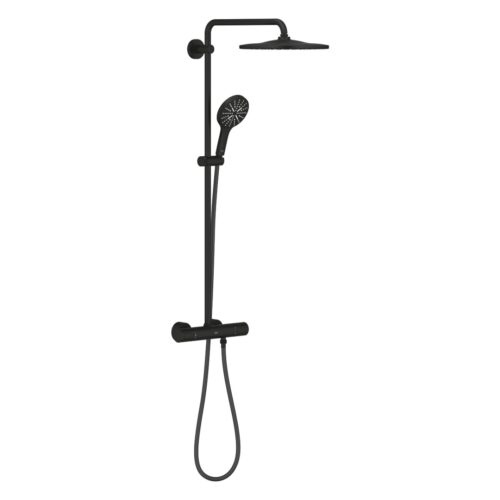 ΣΤΗΛΗ ΝΤΟΥΖ  RAINSHOWER SMARTACTIVE 130 22119KF0 ΜΕ ΘΕΡΜΟΣΤΑΤΙΚΗ ΜΠΑΤΑΡΙΑ PHANTOM BLACK GROHE