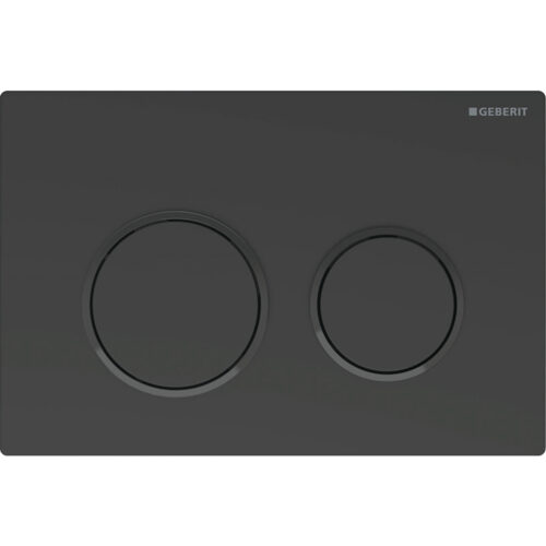 ΠΛΑΚΕΤΑ GEBERIT OMEGA 20 115.085.16.1 ΜΑΥΡΗ ΜΑΤ