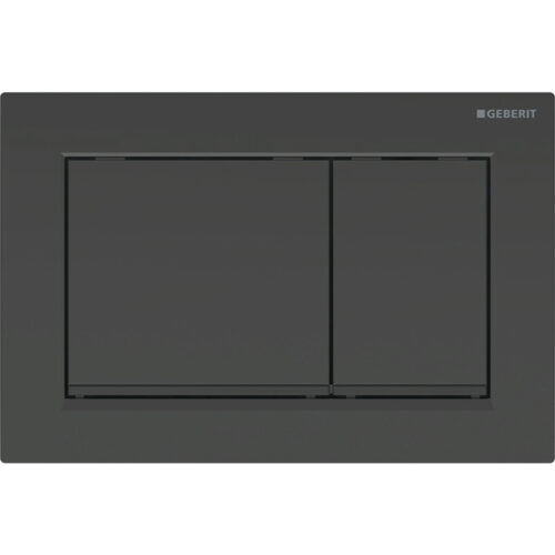 ΠΛΑΚΕΤΑ GEBERIT OMEGA 30 115.080.DW.1 ΜΑΥΡΗ