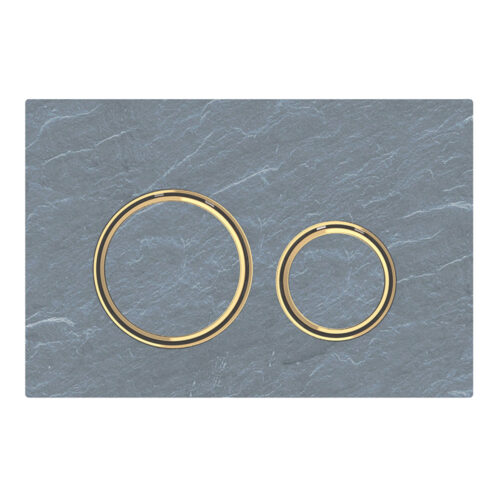 ΠΛΑΚΕΤΑ GEBERIT SIGMA 21 115.652.JM.1 MUSTANG SLATE / BRASS