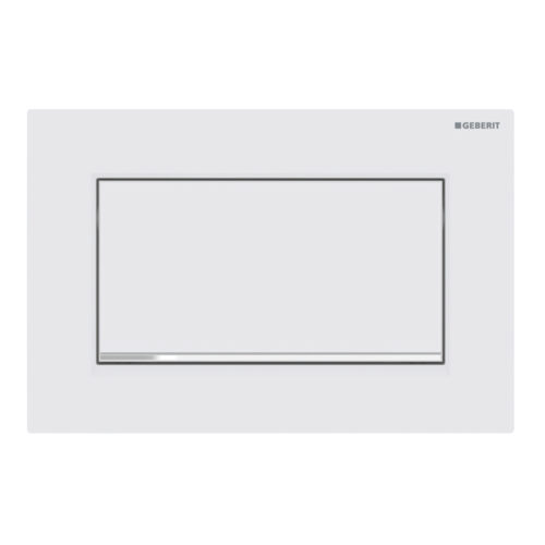 ΠΛΑΚΕΤΑ GEBERIT SIGMA 30 115.893.JT.1 ΛΕΥΚΗ ΜΑΤ / ΧΡΩΜΕ ΒΙΔΩΤΗ