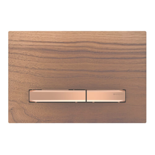 ΠΛΑΚΕΤΑ GEBERIT SIGMA 50 115.670.JX.2 BLACK WALNUT / RED GOLD