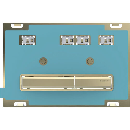 ΠΛΑΚΕΤΑ GEBERIT SIGMA 50 115.672.00.2 ΤΥΦΛΗ / BRASS