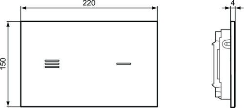 ΠΛΑΚΕΤΑ IDEAL SYMFO NT1 R0129RX ΗΛΕΚΤΡΟΝΙΚΗ ΜΑΥΡΗ 2 ΠΛΑΚΕΤΑ IDEAL SYMFO NT1 R0129RX ΗΛΕΚΤΡΟΝΙΚΗ ΜΑΥΡΗ