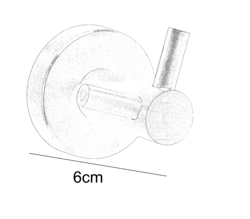 Alternative view of ΑΓΓΙΣΤΡΟ ΔΙΠΛΟ INOX 304 3230-81 GRAPHITE BRUSHED BRONZE