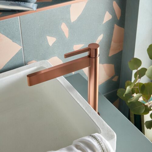 ΜΠΑΤΑΡΙΑ ΝΙΠΤΗΡΟΣ EDIT BRUSHED BRONZE PVD ΨΗΛΗ VADO