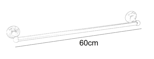 Alternative view of ΠΕΤΣΕΤΟΘΗΚΗ 60cm TORONTO 4016-40 BRONZE