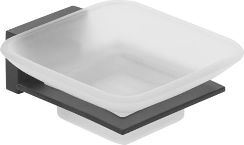 ΣΑΠΟΥΝΟΘΗΚΗ ΤΟΙΧΟΥ LUGANO 10X6-MM ΜΑΥΡΗ ΜΑΤ