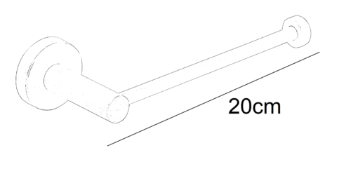 Alternative view of ΧΑΡΤΟΘΗΚΗ ΑΝΟΙΧΤΗ INOX 304 5130-81 GRAPHITE BRUSHED BRONZE