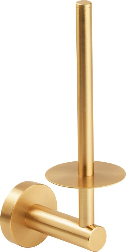 ΧΑΡΤΟΘΗΚΗ ΑΝΟΙΧΤΗ ΚΑΘΕΤΗ INOX 304 BRUSHED GOLD