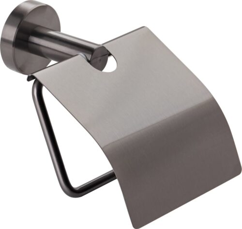 ΧΑΡΤΟΘΗΚΗ ΜΠΑΝΙΟΥ ΜΕ ΚΑΠΑΚΙ INOX 304 5030-81 GRAPHITE BRUSHED
