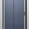 ΚΑΜΠΙΝΑ ΙΣΙΑ FF512 100-105x195cm ΣΥΡΟΜΕΝΗ ΔΙΑΦΑΝΟ ΚΡΥΣΤΑΛΛΟ ΜΑΥΡΗ ΜΑΤ PICCADILLY