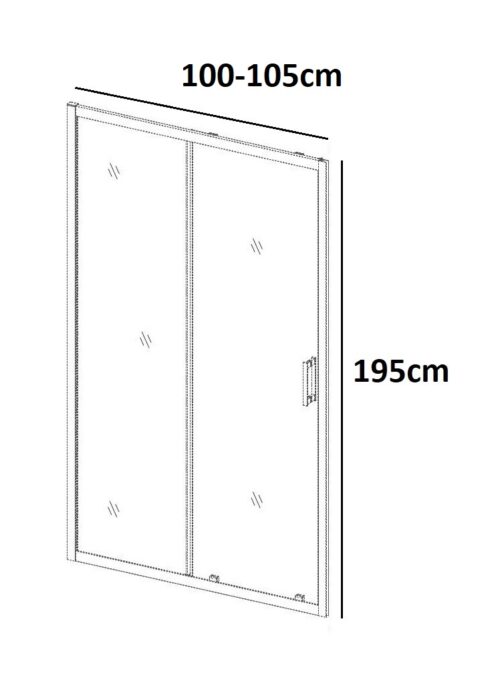 Alternative view of ΚΑΜΠΙΝΑ ΙΣΙΑ FF512 100-105x195cm ΣΥΡΟΜΕΝΗ ΔΙΑΦΑΝΟ ΚΡΥΣΤΑΛΛΟ ΧΡΩΜΕ PICCADILLY
