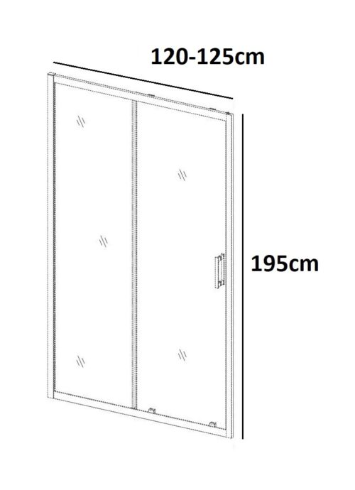 Alternative view of ΚΑΜΠΙΝΑ ΙΣΙΑ FF512 120-125x195cm ΣΥΡΟΜΕΝΗ ΔΙΑΦΑΝΟ ΚΡΥΣΤΑΛΛΟ ΜΑΥΡΗ ΜΑΤ PICCADILLY