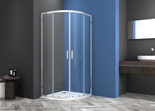 ΚΑΜΠΙΝΑ ΝΤΟΥΖΙΕΡΑΣ ΟΒΑΛ FA101 80x80x195cm ΣΥΡΟΜΕΝΗ ΚΡΥΣΤΑΛΛΟ ΔΙΑΦΑΝΟ ΧΡΩΜΕ PICCADILLY
