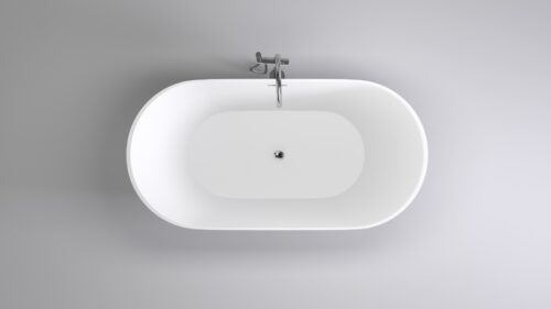 Alternative view of ΜΠΑΝΙΟ ΑΣΤΙ ΒΑ103 160x80cm ΕΛΕΥΘΕΡΗΣ ΤΟΠΟΘΕΤΗΣΗΣ ΛΕΥΚΟ ΓΥΑΛΙΣΤΕΡΟ PICCADILLY