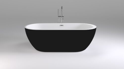 ΜΠΑΝΙΟ ΣΟΡΑ ΒΑ105 170x80cm ΕΛΕΥΘΕΡΗΣ ΤΟΠΟΘΕΤΗΣΗΣ ΜΑΥΡΟ ΓΥΑΛΙΣΤΕΡΟ PICCADILLY