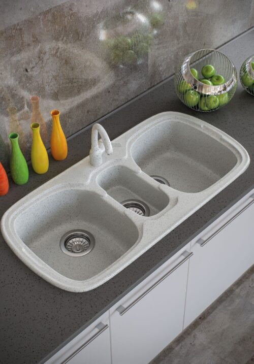 ΝΕΡΟΧΥΤΗΣ ΣΥΝΘΕΤΙΚΟΣ 96x51cm CLASSIC 303 GRANITE WHITE SANITEC 4 ΝΕΡΟΧΥΤΗΣ ΣΥΝΘΕΤΙΚΟΣ 96x51cm CLASSIC 303 GRANITE WHITE SANITEC