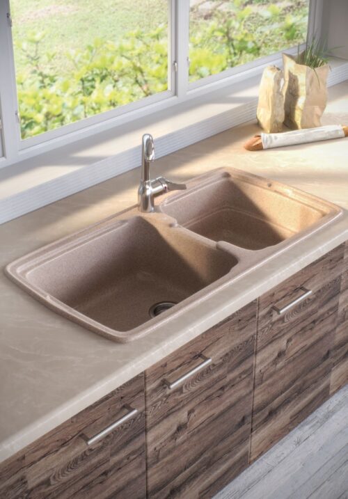 ΝΕΡΟΧΥΤΗΣ ΣΥΝΘΕΤΙΚΟΣ 96x51cm CLASSIC 305 GRANITE SAND SANITEC