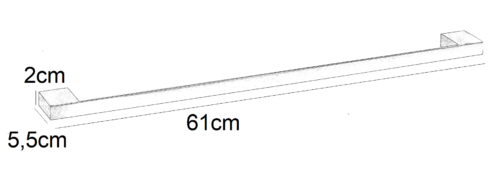 Alternative view of ΠΕΤΣΕΤΟΘΗΚΗ 60cm VERTIGO 40V1-G1 BRUSHED GOLD BRONZE