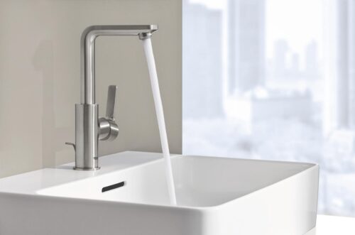 ΜΠΑΤΑΡΙΑ ΝΙΠΤΗΡΟΣ LINEARE 23296DC1 ΨΗΛΗ SUPERSTEEL GROHE