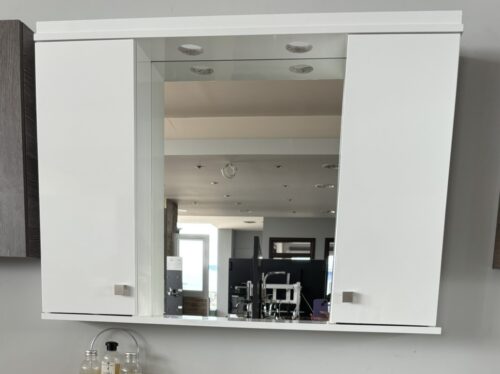 Εκθεσιακό καθρεπτοντούλαπο Λευκό 100cm