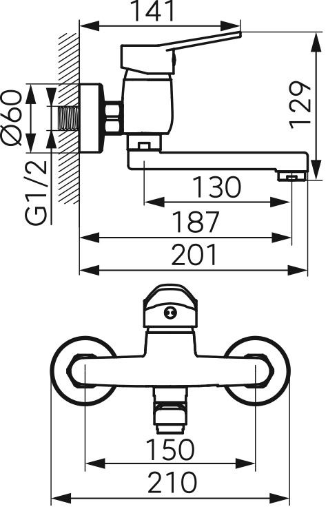 BIS3 <ul>
<li>μηχανισμός κεραμικών δίσκων</li>
<li>περιστρεφόμενο στόμιο</li>
<li>ρυθμιστής ροής M24x1</li>
<li>G½ απόσταση έκκεντρης σύνδεσης 150 ± 20mm</li>
</ul>
<p><img src="https://b2b.karag.gr/media/wysiwyg/product_ferro/BIS3-sxedio.jpg" alt="" width="339" height="529" /></p>