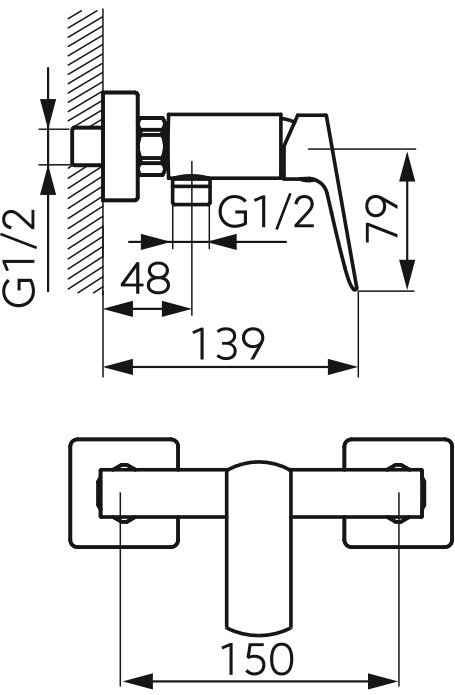 BVI7VLBL <ul>
<li>Μηχανισμός κεραμικών δίσκων</li>
<li>Επιτοίχια τοποθέτηση</li>
<li>Υποδοχή: G1/2</li>
<li>Σύνδεση ντους: G1/2</li>
<li>Δεν περιλαμβάνεται τηλέφωνο & σπιράλ</li>
</ul>
<p><img src="https://b2b.karag.gr/media/wysiwyg/product_ferro/BVI7VLBL-sxedio.jpg" alt="" width="314" height="480" /></p>