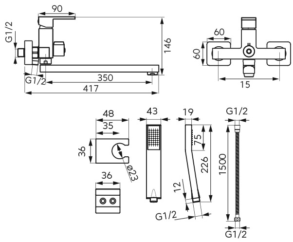 BZI55A <ul>
<li>μηχανισμός κεραμικών δίσκων</li>
<li>περιστρεφόμενο στόμιο</li>
<li>ρυθμιστής ροής M24×1</li>
<li>υποδοχή: G1/2</li>
<li>σύνδεσης ντους G1/2</li>
<li>περιλαμβάνεται τηλέφωνο & σπιράλ</li>
</ul>
<p><img src="https://b2b.karag.gr/media/wysiwyg/product_ferro/BZI55A-sxedio.jpg" alt="" width="396" height="327" /></p>