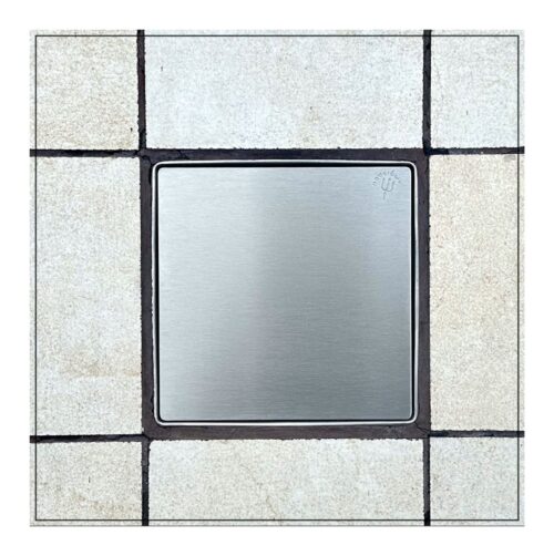 ΣΧΑΡΑΚΙ ΜΕ ΒΑΣΗ ΑΡΙΑΔΝΗ 12x12cm ΣΑΤΙΝΕ INOX