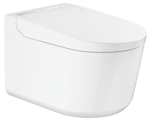 ΛΕΚΑΝΗ ΗΛΕΚΤΡΟΝΙΚΗ ΚΡΕΜΑΣΤΗ SENSIA PRO ALPINE WHITE ΓΥΑΛΙΣΤΕΡΗ GROHE
