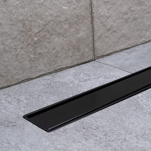 Σιφόνι δαπέδου από ανοξείδωτο ατσάλι Μαύρο Compact PRIMO KARAG 55cm 8600198715810 KPRI55-N