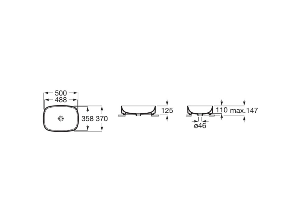 a3275l0000 2 ΝΙΠΤΗΡΑΣ 50x37cm ΛΕΥΚΟΣ ΕΛΕΥΘΕΡΗΣ ΤΟΠΟΘΕΤΗΣΗΣ ROCA