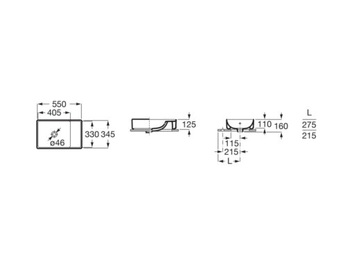 a32768c620 2 ΝΙΠΤΗΡΑΣ ΟΝΑ 55x34,5cm ΛΕΥΚΟΣ ΜΑΤ ΕΛΕΥΘΕΡΗΣ ΤΟΠΟΘΕΤΗΣΗΣ ROCA