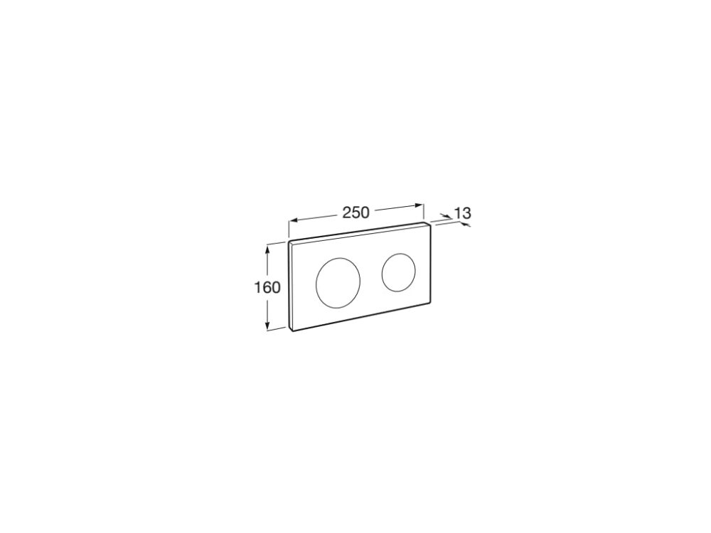 a890189207 2 ΠΛΑΚΕΤΑ PL10.A DUAL ΛΕΥΚΗ ΜΑΤ ROCA