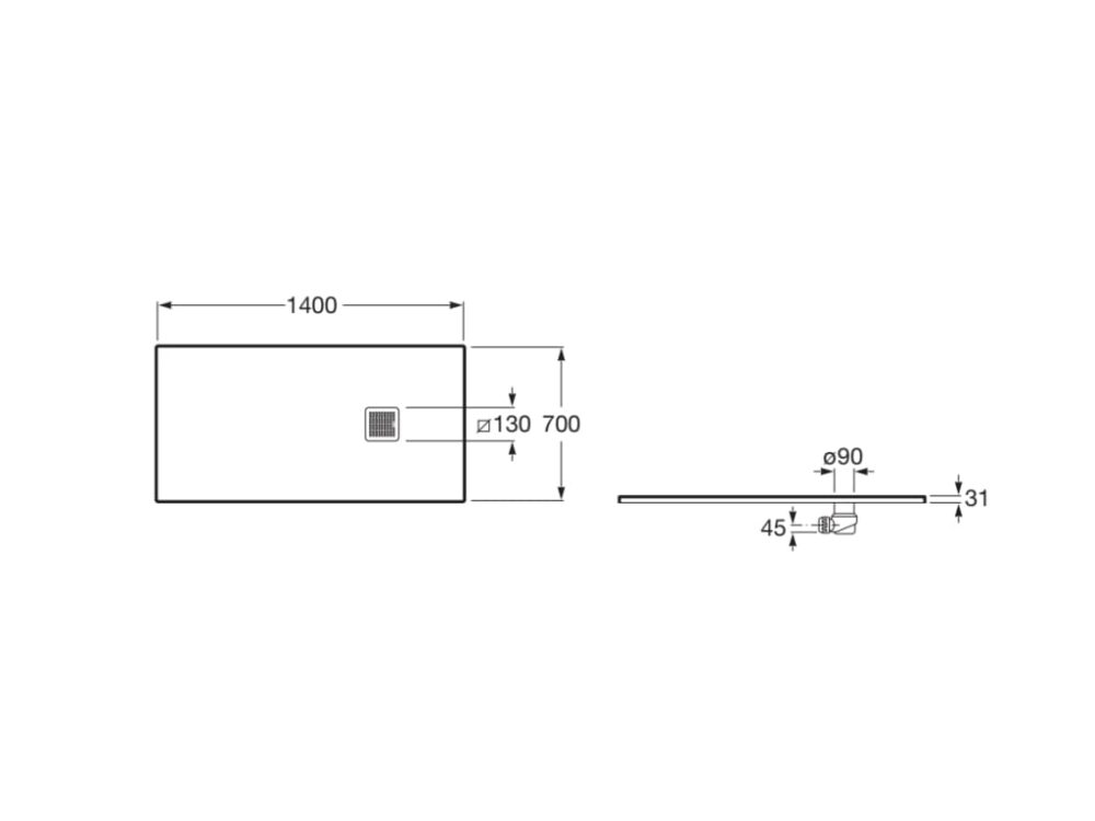 ap1015782bc00200 2 ΝΤΟΥΖΙΕΡΑ ΤΕΧΝΗΤΗ ΠΕΤΡΑ STONEX 140x70cm ΓΚΡΙ ROCA